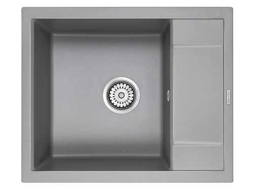 Кухонная мойка Paulmark FLUGEN 50-600 PM216050-GRM 60х50 цвет серый металлик